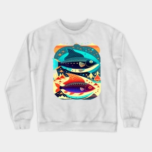 Sea and river inhabitants are wonderful fish.. Crewneck Sweatshirt